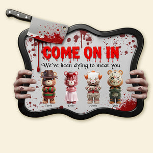 Scary Movie Characters Wood Sign - Personalized Halloween Gifts For Family 01pgqn130825