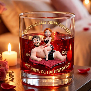 Fun Couple Whiskey Glass, Personalized Gifts For Couple 04QHLU230126