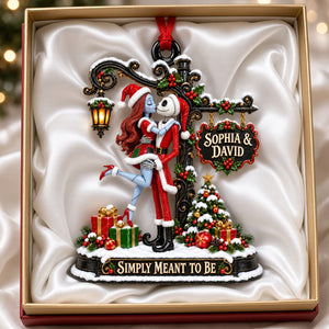 Spooky Sweethearts Acrylic Christmas Ornament - Personalized Gifts For Couple 06TYDH160926