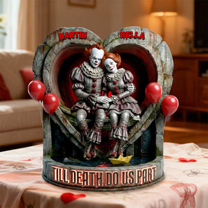 Gothic Love Couple Acrylic Plaque - Personalized Gift For Couples 02PAMG030226