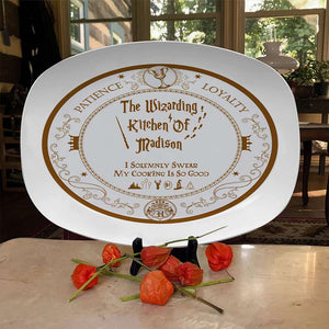 Personalized Gifts For Fans Plate, Wizarding Kitchen 01KADT090724-Homacus