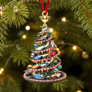 Personalized Gifts For Racing Cars Lovers Christmas Acrylic Ornament 03hytn090925