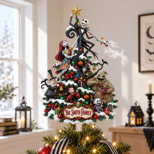 Cute Spooky Family Tree Topper - Personalized Christmas Gifts For Family 06tylu091026