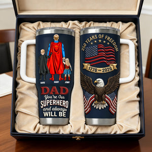250 Years Of Freedom Dad and Kids Tumbler - Personalized Gifts For Dad 012natn040326