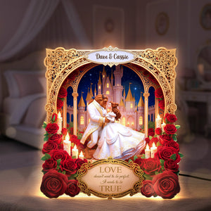 Personalized Gifts For Couple Custom Shape Acrylic Light Box 01pamg211125