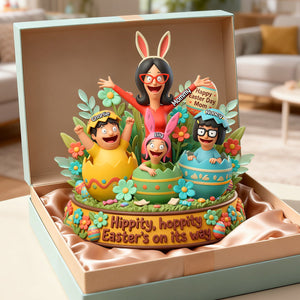 Happy Easter Day Mom Acrylic Plaque - Personalized Gifts For Mom 01pamg130326