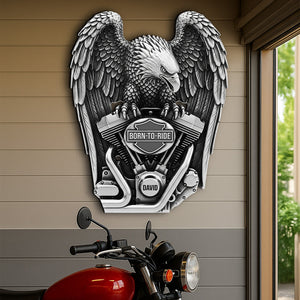Fierce Motorcycle Engine Metal Sign - Personalized Gifts For Bikers 03qhtn120625