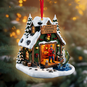 Fishing Man Ornament - Personalized Gifts For Fishing Lovers 03ohta140825 - Ornament - GoDuckee