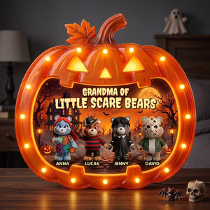 Haunted Crew Halloween Light Box - Personalized Gift For Grandma 02NATN150826