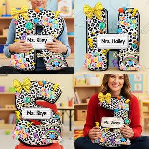 Composition Book Alphabet Custom Shaped Pillow - Personalized Gifts For Teacher 01huta201225