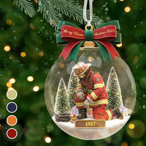 Personalized Gifts For Firefighter Christmas Ornament 01pgmg081025