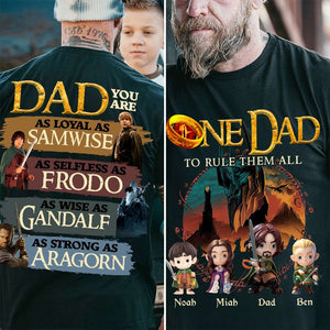 The One Dad Shirt Personalized Gifts For Dad 02HUDT050525-Homacus