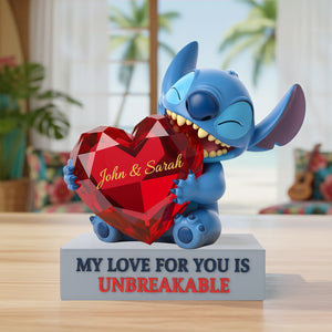 Blue Alien Acrylic Plaque - Personalized Gifts For Couple 04hytn161225