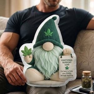 Funny Emotional Support Gnome Pillow - Personalized Gifts For Smoking Lover Pillow 03TOLU270326