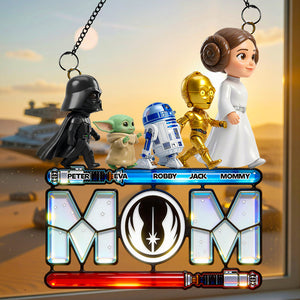 Warrior Mom Suncatcher Ornament - Personalized Gifts For Mom 01NADT040426