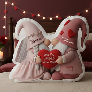 Sweet Gnome Romance Couples Pillow - Personalized Gifts For Couples 07HYLU261125