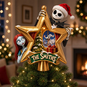 Mischief Couple Tree Topper - Personalized Christmas Gifts For Couples 08hadh211026