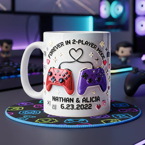 Game Controller Couple Coffee Mug - Personalized Gifts For Couple 03nata060126