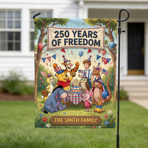 Family Of Freedom Garden Flag - Personalized 250th Aniverssary Gifts For Family 04TYTN120626