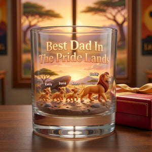 The Best Dad Personalized Glass Mug - Personalized Gifts For Dad 03NAQN290426