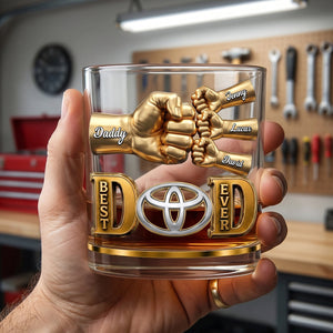 Best Dad Keepsake Glass Mug - Personalized Gifts For Dad 05NATN230526
