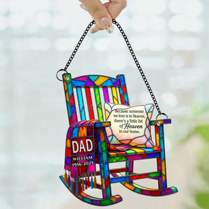 Memorial Chair Suncatcher Ornament Personalized Gifts for Heaven 04OHDT040825