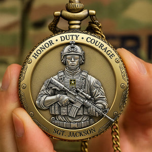 Honor Duty Courage Pocket Watch – Personalized Gifts For Veterans 05toqn230625