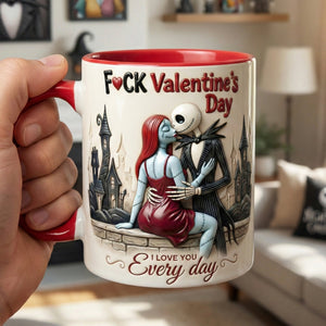 Naughty Skeleton Couple Coffee Accent Mug - Personalized Gift For Couples 05NAQN210126