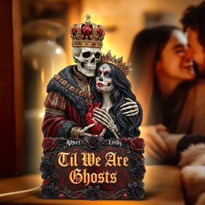 Gothic Skeleton Couple Acrylic Light Box – Personalized Gifts For Couple 04huqn091225