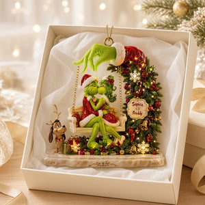 Kissing Couple Christmas Ornament - Personalized Gifts For Couple 02padt310826