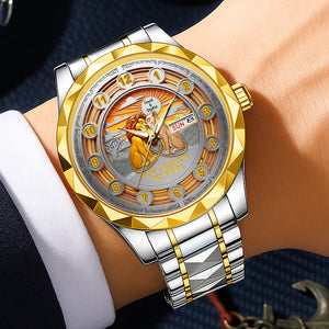 Love & Pride Men's Stainless Steel Watch – Personalized Gift for Him 02ohqn260725