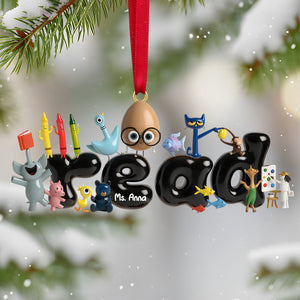 Teacher Christmas Ornament Personalized Gifts For Christmas 04natn061125