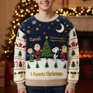 Happy Christmas Together Ugly Sweater - Personalized Gifts For Cartoon Lovers 08TOLU221025