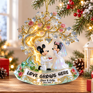 Under The Tree Of Love Ornament - Personalized Christmas Gifts For Couple 07qhqn210926
