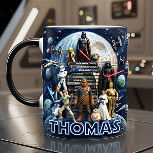 Cosmic Coffee Accent Mug - Personalized Gifts Cosmic Lovers 01huta060126
