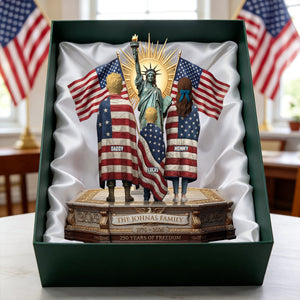 250th Anniversary Patriotic Family Plaque – Personalized Gift For Family 04PATN100326