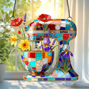 Baking Mixer Window Hanging Suncatcher Ornament - Personalized Gifts For Baker 02NATN280725