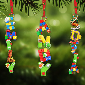 Personalized Gifts For Christmas, Alphabet Acrylic Ornament 03nata131025-Homacus