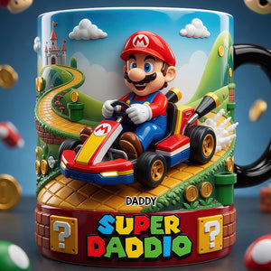 Retro Kart Racing Dad Magic Coffee Mug - Personalized Gift For Dads 02TYDT110526