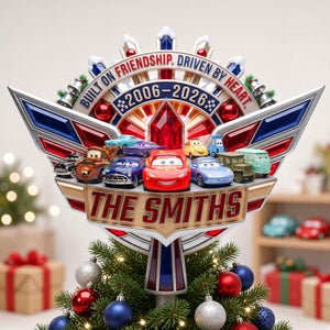 Racemas Acrylic Christmas Tree Topper - Personalized Gifts For Family 08haqn011026