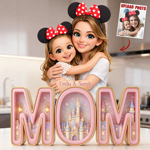 Mom And Kids Acrylic Plaque - Custom Photo Gifts For Mother's Day Plaque 02HUDT060226