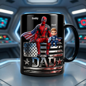Marvelous American Dad Magic Mug, Personalized Gifts For Dads 03qhqn120526-Homacus