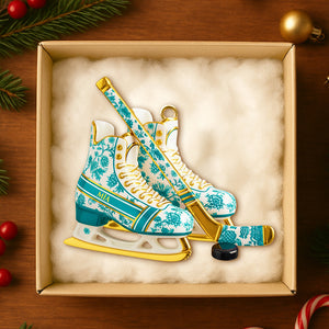 Classic Ice Hockey Ornament Personalized Christmas Gifts 01PGDT291025