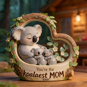 Koala Mom Cute Acrylic Plaque - Personalized Gifts For Mom 03QHLU070226
