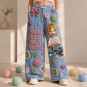 Crochet Girl Pajama Pants - Personalized Gifts For Crochet Lovers 06nalu171225