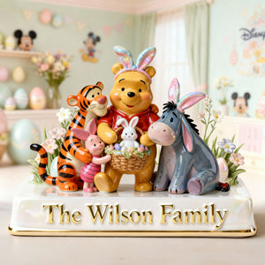Happy Easter Family Acrylic Plaque - Personalized Gifts For Family 06PGLU030226