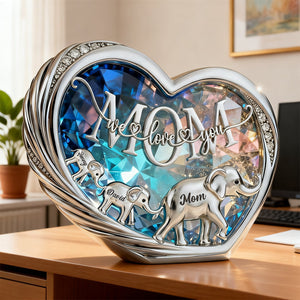 Follow Elephant Mom Acrylic Plaque, Personalized Gift For Mom 04qhtn070226