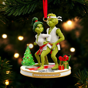 Karate Couple Acrylic Ornament - Personalized Gift For Couples 06OHLU291025