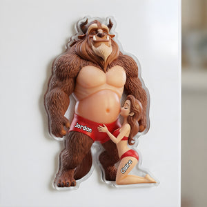 Playful Couple Anti-collision Fridge Magnet - Personalized Gift For Couples 02OHDT160626