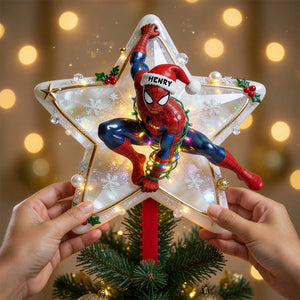 Holiday Web Hero Tree Topper - Personalized Gifts For Christmas 02pgdt050826